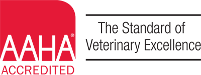 AAHA-accredited veterinary practice badge
