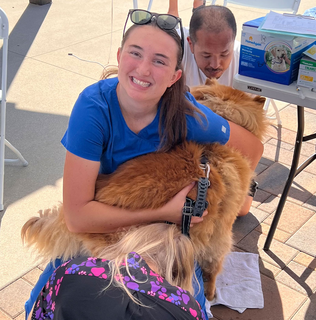 Valley Center Veterinary Clinic staff member in a veterinary care setting
