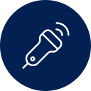 Ultrasound imaging icon for veterinary diagnostic sonography at Valley Center Veterinary Clinic